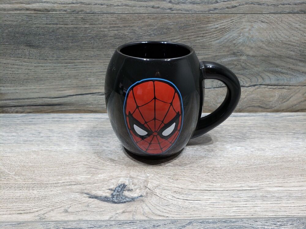 The Amazing Spiderman Marvel Comics Black Coffee Cup Mug